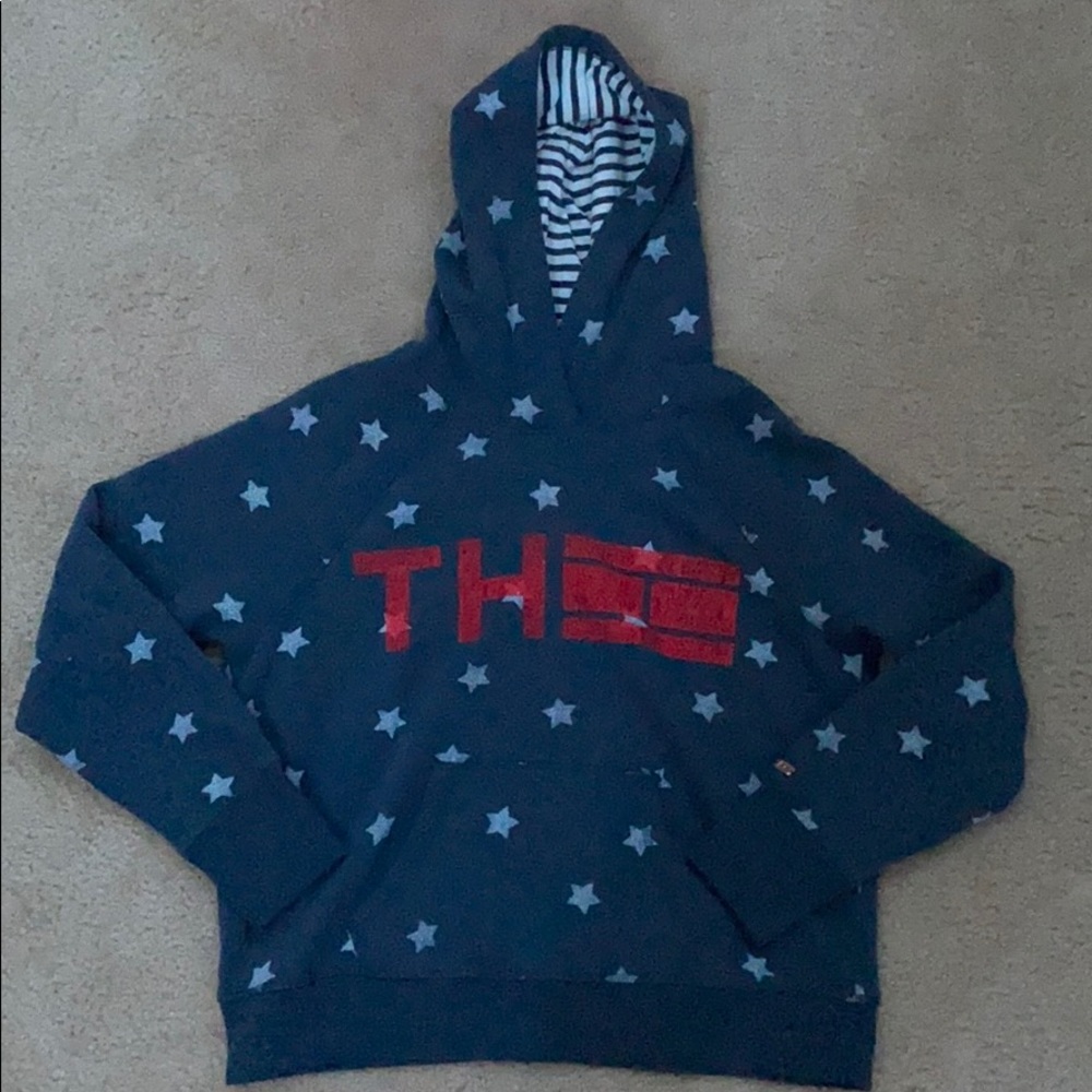 navy blue tommy hilfiger hoodie pullover